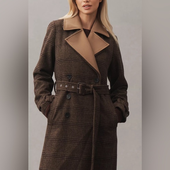 Avec Les Filles Double Layered Trench Coat - Picture 2 of 9